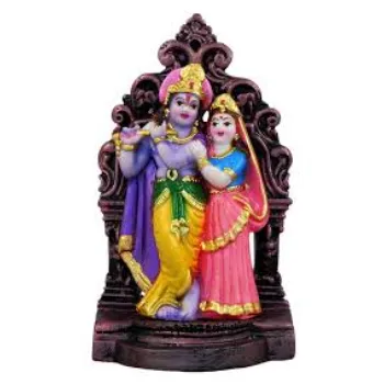 Colorfull Radha  Krishna Statue
