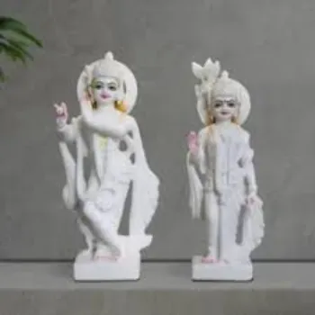 Marble Radha Krishna Statue