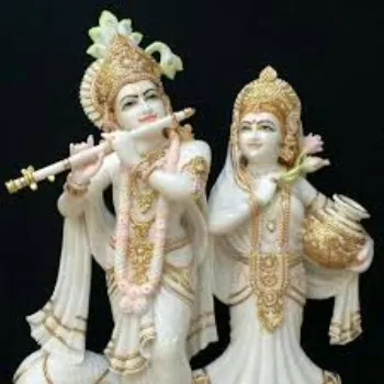  Marble Jugal Radha Krishna Statue