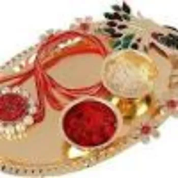 Decorative Rakhi Plate