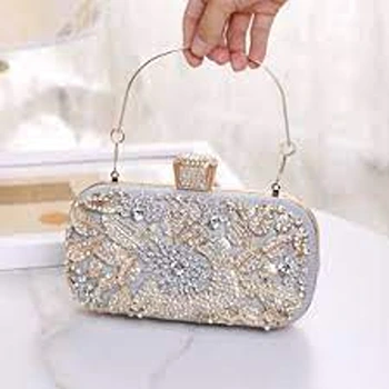 Lavish white Bridal Designer Bag For Women