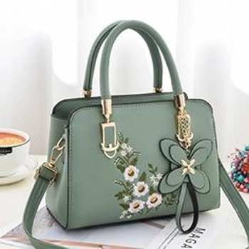 Green Printed Ravishing Bag For Ladies