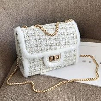 Compact White Bag for Ladies