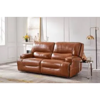 Brown Recliner Leather Sofa