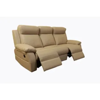 Plain Recliner Leather Sofa