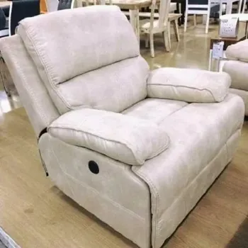 Plain Recliner Leather Sofa