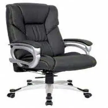 Black Leather Revolving Chair