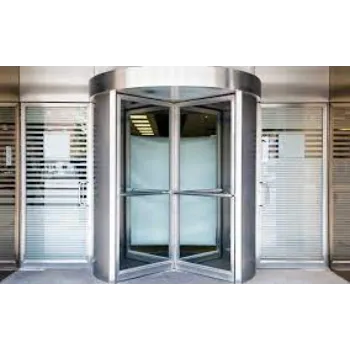 Silver Revolving Door