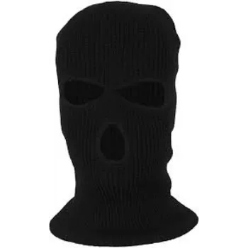 Adjustable Ribbed Balaclava cap