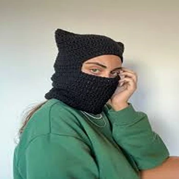 SuperCool Black Balaclava Cap