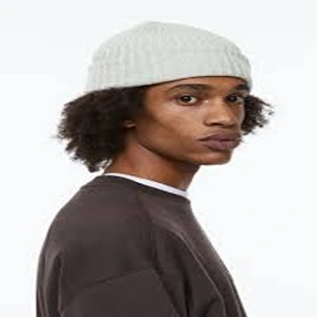 Classic White Designer Ribbed Cap