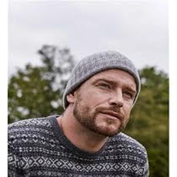 Dazzling Grey Woolen Ribbed Cap