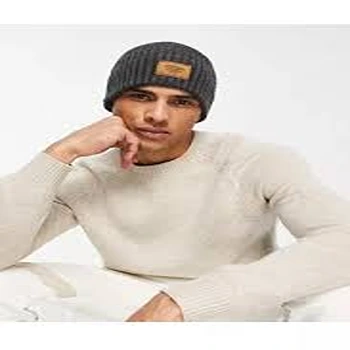 Winsome Black Woolen Cap