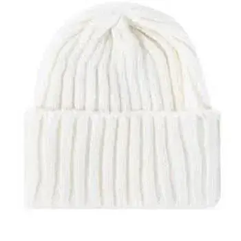 White Ribbed Cap