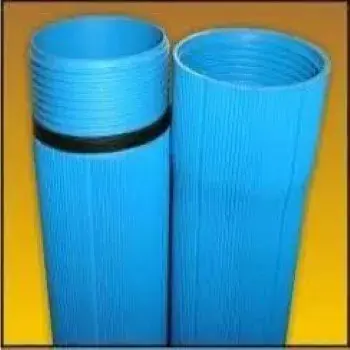 Blue, Ribbed Screen Casing Pipe