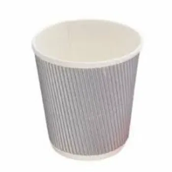 Grey Ripple Paper Cup