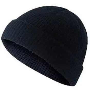 Cotton Men Black Cap, Free