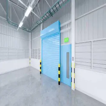 Modern Blue Shutter Door