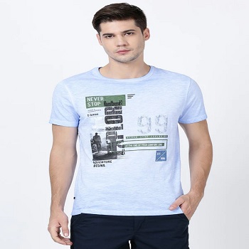 Printed Round Neck T- Shirts