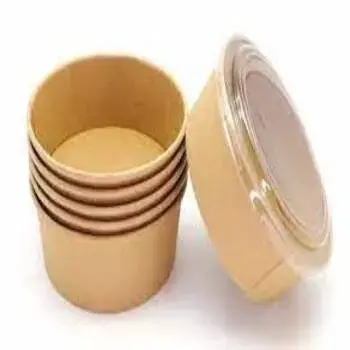 Disposable Plain Round Paper Container
