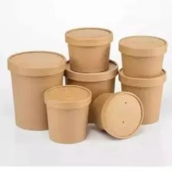 New Round Paper Container