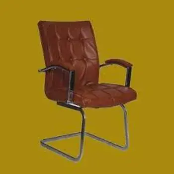 Steel & Leather  S Type Chair