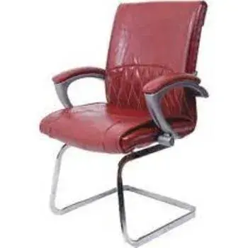 Red Leather S Type Chair