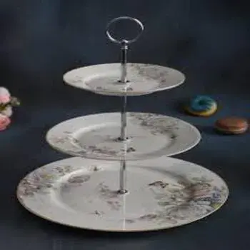 Printed Ceramic Salad Stand