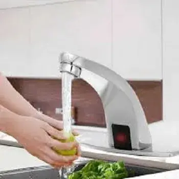 Automatic Sensor Faucet Pillar Mounted AC DC