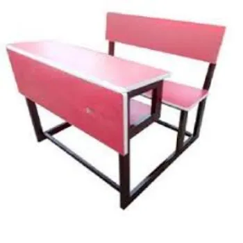 Pink School Bench