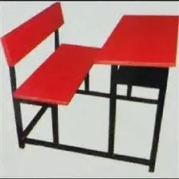 Red Modern School Bench