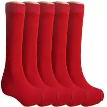 Plain Red School Socks