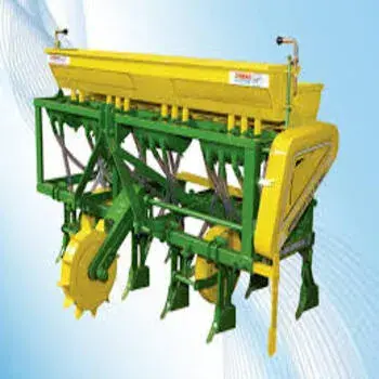 Seed Drill Machine Yellow Green Color