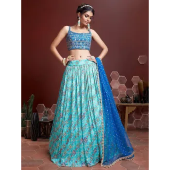 Semi Stitch Lehenga