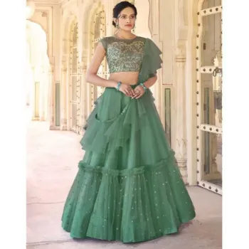 Semi Stitch Lehenga Choli