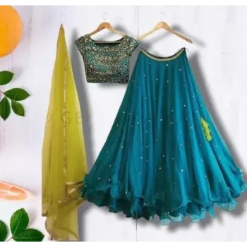 Semi Stitch Lehenga