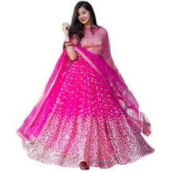  Anti Wrinkle Semi Stitched Lehenga