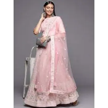 Designed Semi Stitched Lehenga