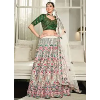 Anti wrinkle Semi Stitched Lehenga