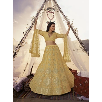Elegant Look Semi Stitched Lehenga