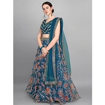Lightweight Semi Stitched Lehenga