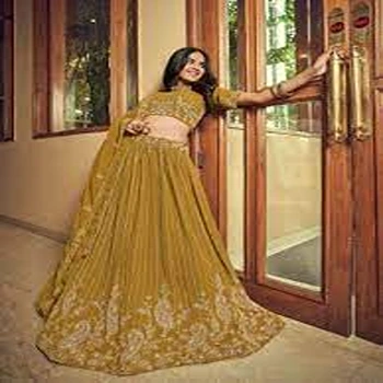 Good Looking Semi Stitched Lehenga