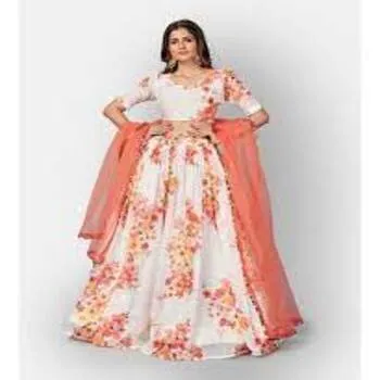 Stylish Semi Stitched Lehenga For Ladies