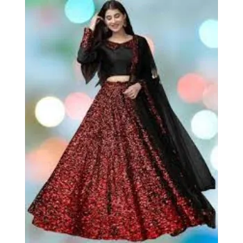 Fancy Semi Stitched Lehenga