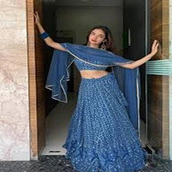 Comfortable Elegant Semi Stitched Lehenga
