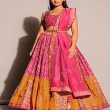 Semi Stitched Lehenga For Casual Use