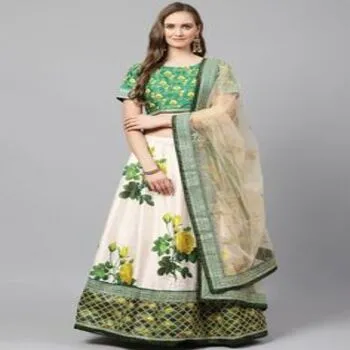 Party Wear Semi Stitched Lehenga
