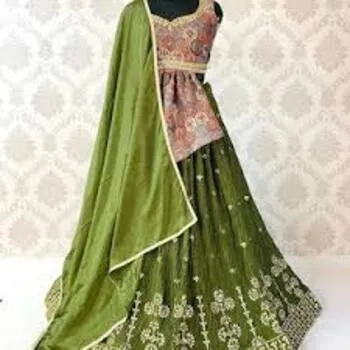 Elegant Semi Stitched Lehenga