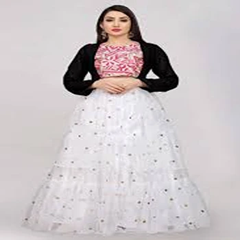 Traditional Semi Stitched Lehenga