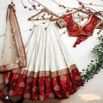 Fashionable Semi Stitched Lehenga